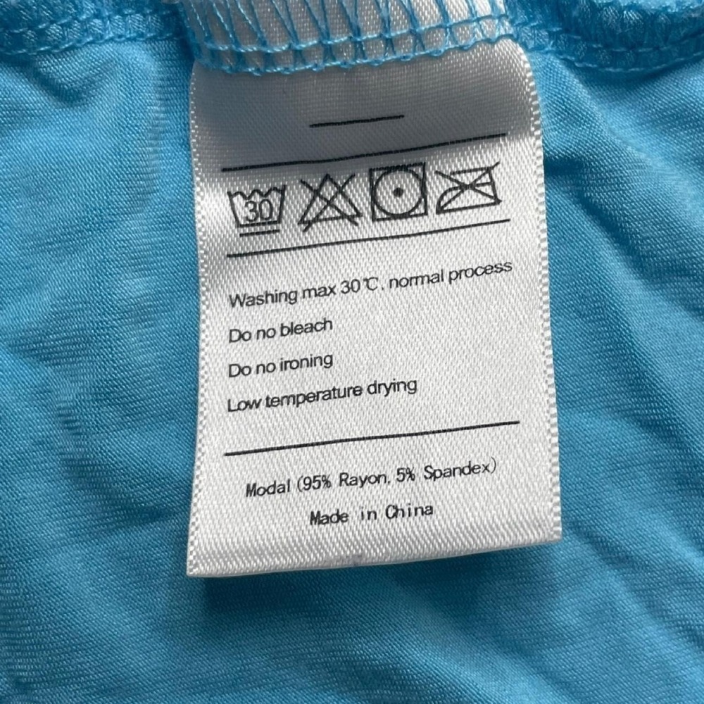 Sky Blue Faux Wrap Summer Sundress knee length size M - Picture 5 of 6